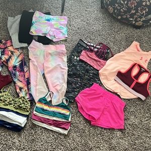 Lot of girls size 6/7 activewear work out clothes